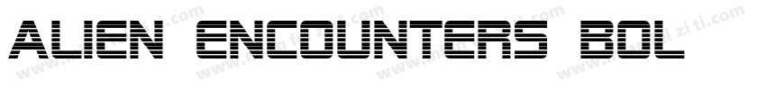 Alien Encounters Bol字体转换
